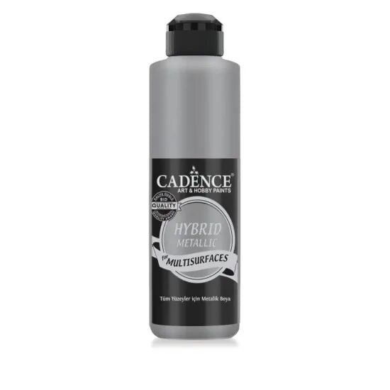 Cadence Hibrit Metalik Multisurface Boya HM804 Gümüş 500ML