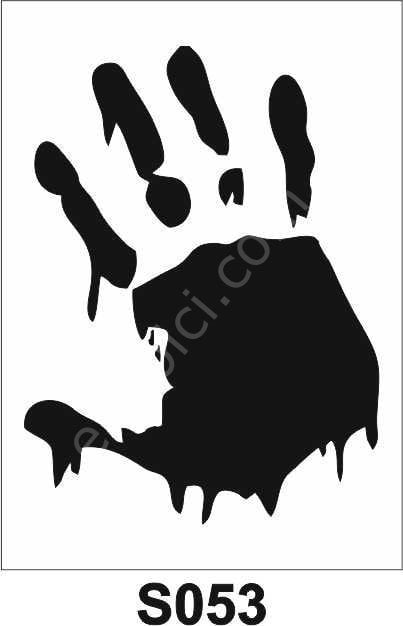 Diğer Karışık Desenler Stencil Şablon (25x25) S-053