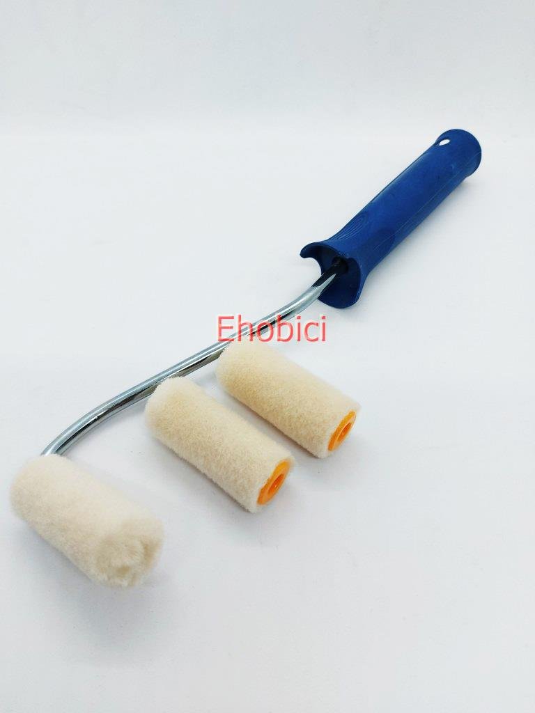 Kadife Rulo Fırça 5cm +2 Yedekli (Moher)