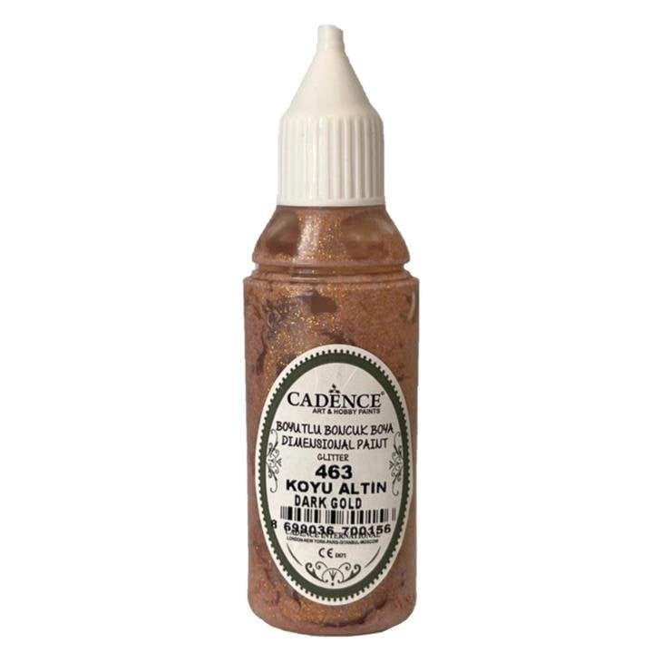 Cadence Simli Boncuk Boya 463 Koyu Altın 50ml