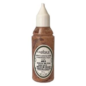 Cadence Simli Boncuk Boya 463 Koyu Altın 50ml