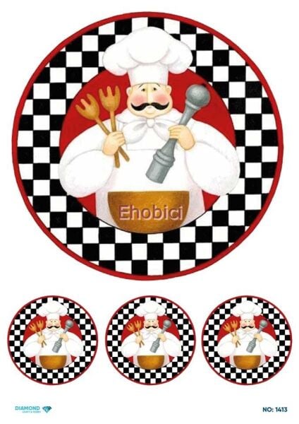 Diamond Pirinç Dekopaj Kağıdı - 1413