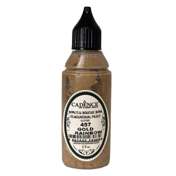 Cadence Simli Boncuk Boya 457 Altın Gökkuşağı 50ml