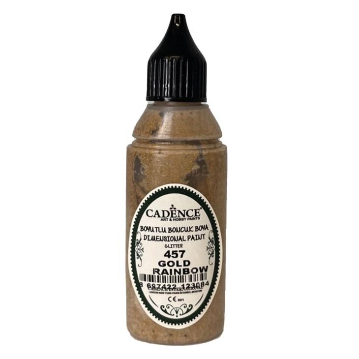 Cadence Simli Boncuk Boya 457 Altın Gökkuşağı 50ml