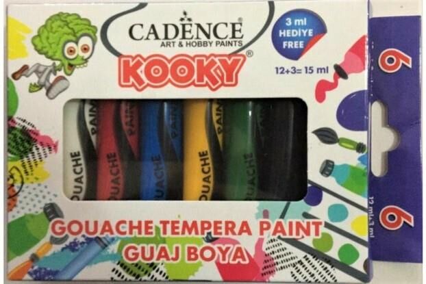 Cadence Kooky Guaj Boya 15ml 6 lı Set