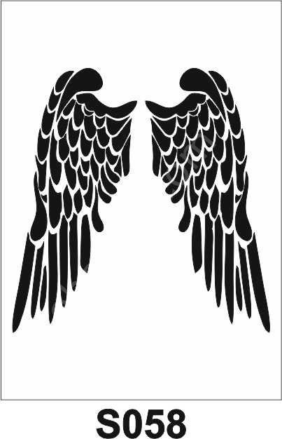 Diğer Karışık Desenler Stencil Şablon (25x25) S-058