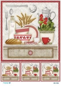 Diamond Pirinç Dekopaj Kağıdı - 1416