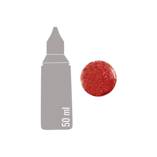 Cadence Simli Boncuk Boya 454 Kırmızı 50ml