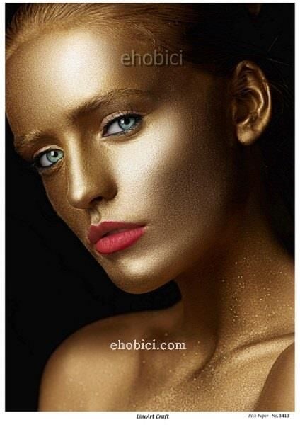 Lineart Pirinç Dekopaj Kağıdı Model - 3413