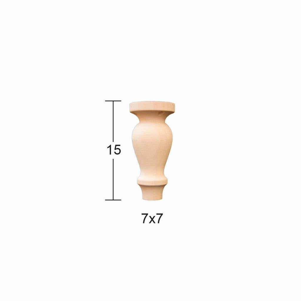 Torna Ayak 15cm Doğal Ağaç FT30