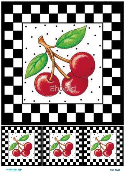 Diamond Pirinç Dekopaj Kağıdı - 1418