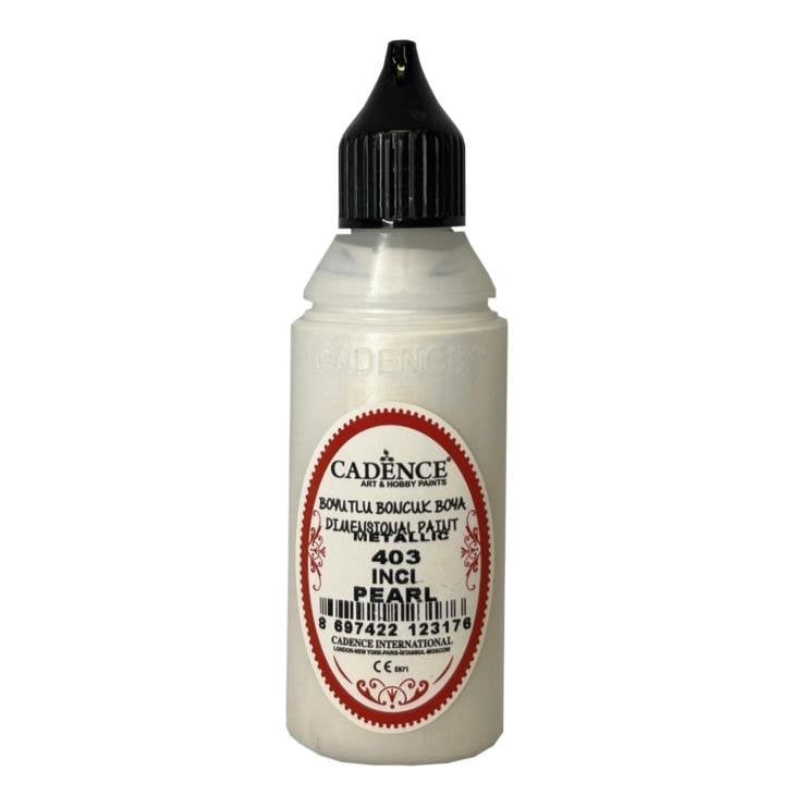Cadence Metalik Boncuk Boya 403 İnci 50ml