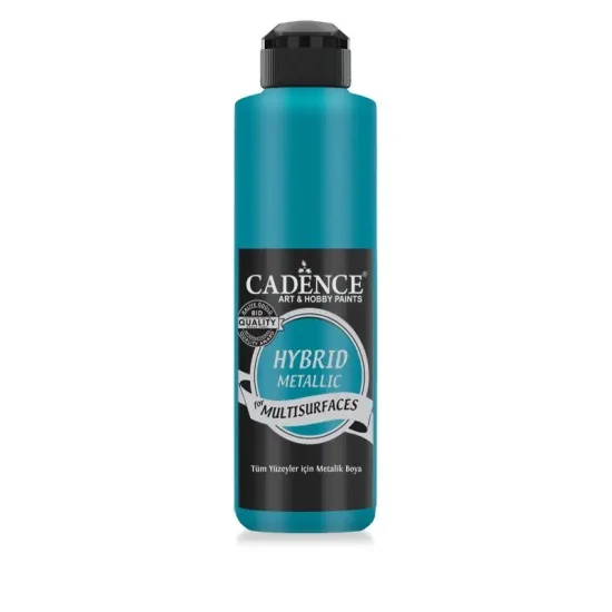 Cadence Hibrit Metalik Multisurface Boya HM812 Turkuaz 500ML