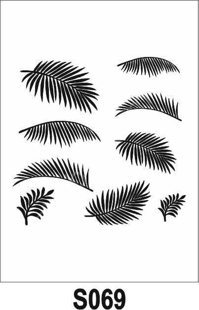 Diğer Karışık Desenler Stencil Şablon (25x25) S-069