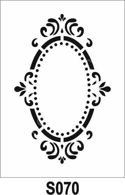 Diğer Karışık Desenler Stencil Şablon (21x30) S-070