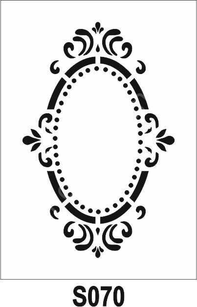 Diğer Karışık Desenler Stencil Şablon (21x30) S-070