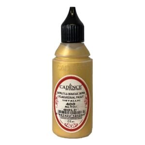 Cadence Metalik Boncuk Boya 400 Altın 50ml
