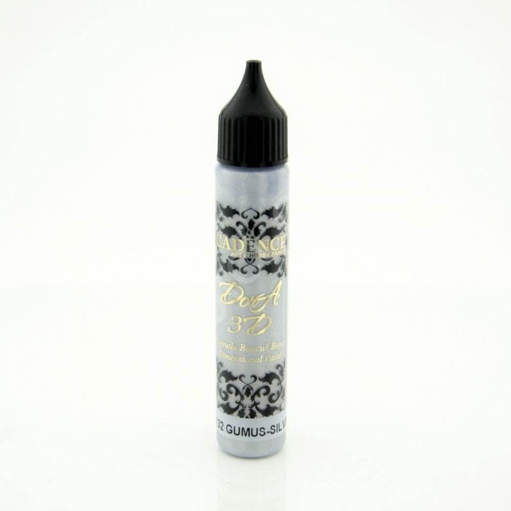 Cadence 3D Dora Boncuk Boya 25ml - 5132 Gümüş