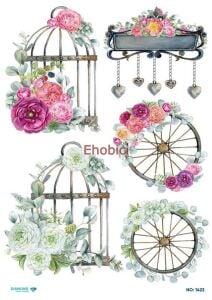 Diamond Pirinç Dekopaj Kağıdı - 1422