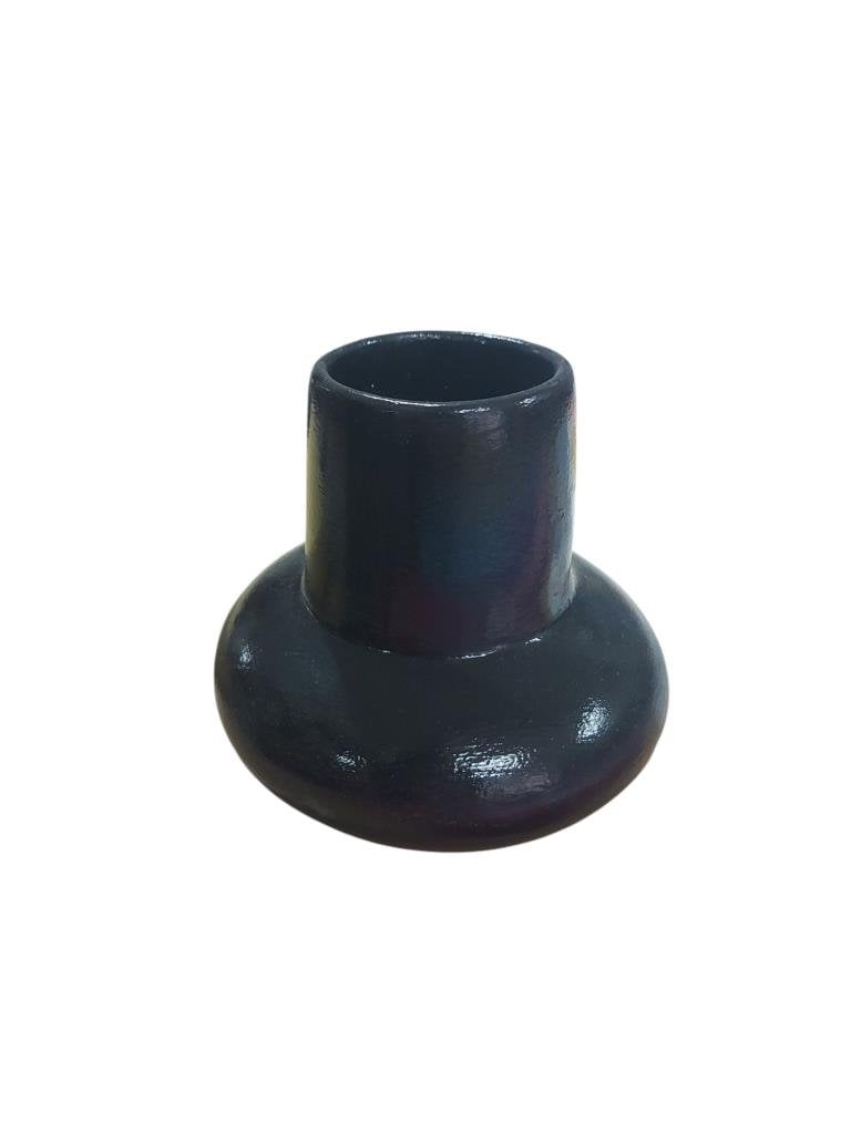 Büyük Silindir Şekil Vazo Siyah 13x12cm