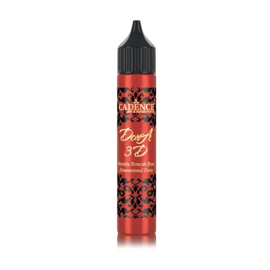 Cadence 3D Dora Boncuk Boya 5133 Kırmızı 25ml