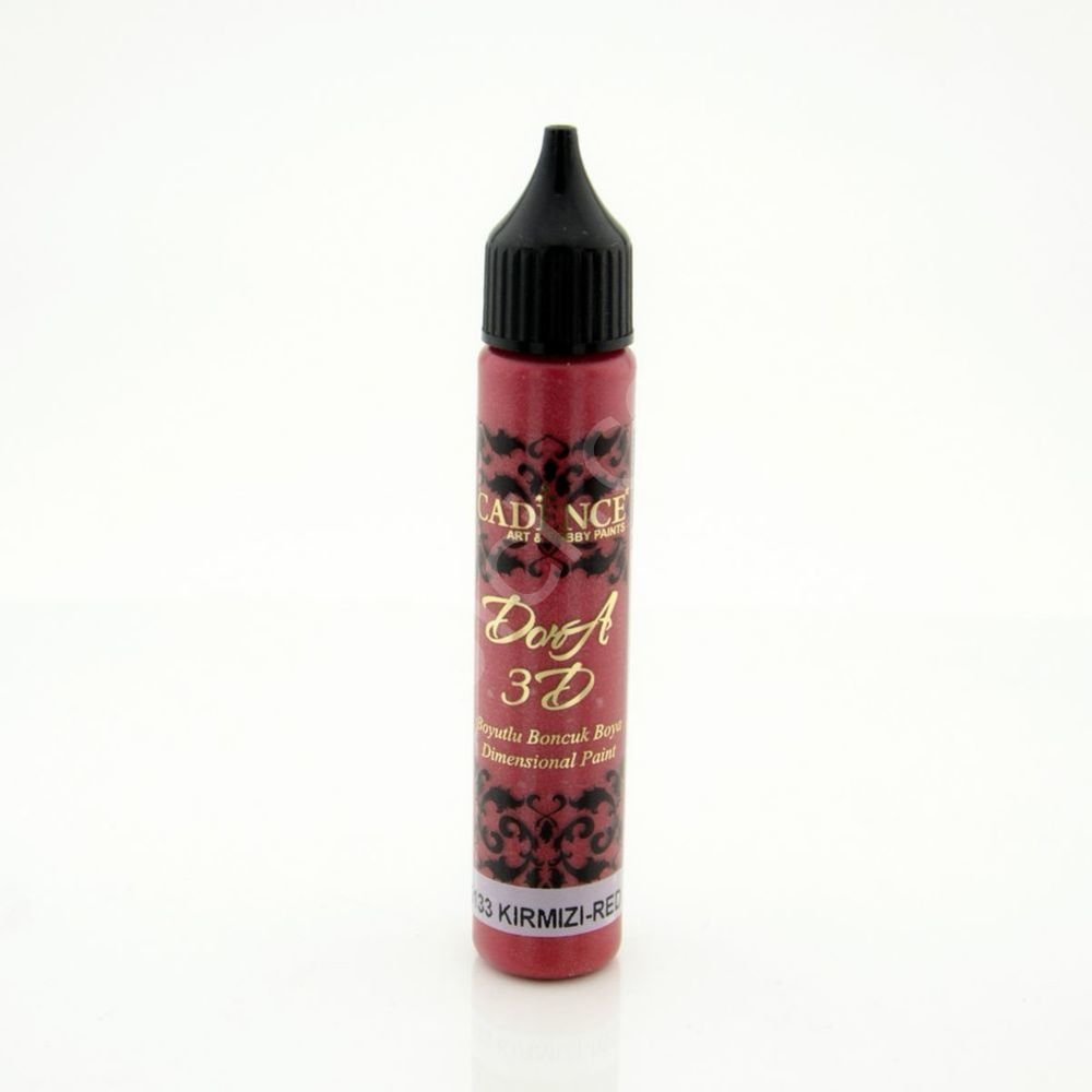 Cadence 3D Dora Boncuk Boya 25ml - 5133 Kırmızı