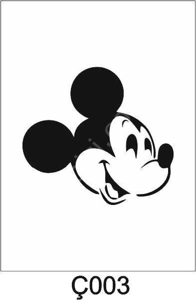 Çocuk Desen Stencil Şablon (15x15) Ç-003