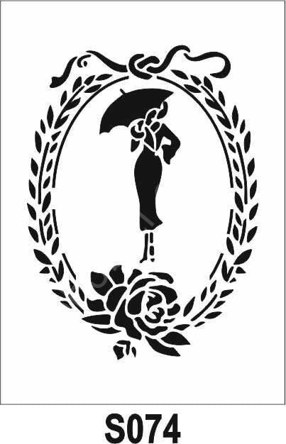 Diğer Karışık Desenler Stencil Şablon (21x30) S-074