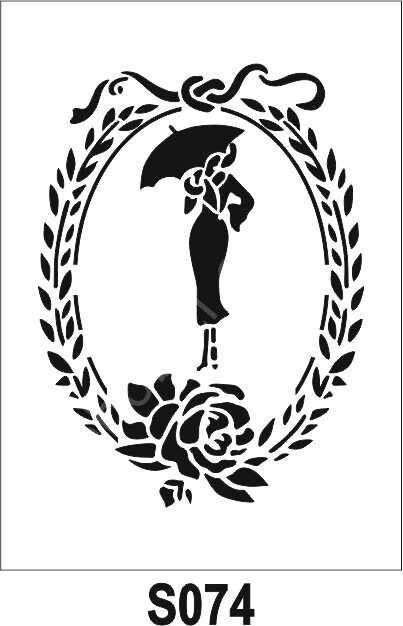Diğer Karışık Desenler Stencil Şablon (21x30) S-074