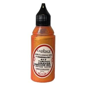 Cadence Metalik Boncuk Boya 413 Turuncu 50ml