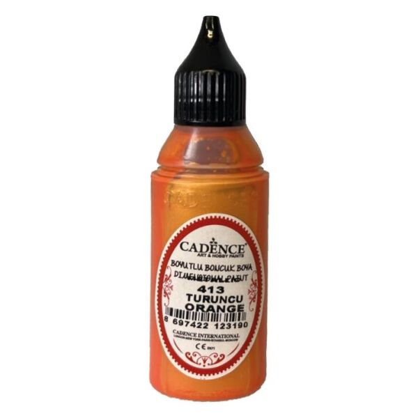 Cadence Metalik Boncuk Boya 413 Turuncu 50ml