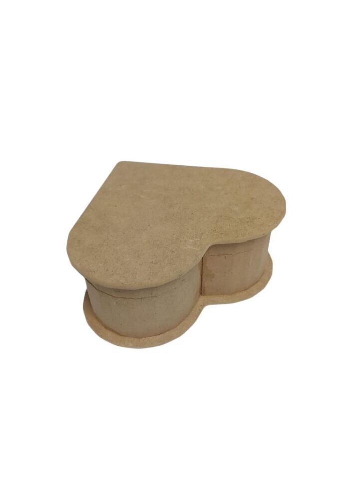 Ahşap Kalp Kutu 16x16cm