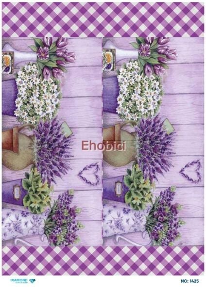 Diamond Pirinç Dekopaj Kağıdı - 1425