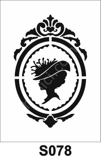 Diğer Karışık Desenler Stencil Şablon (21x30) S-078