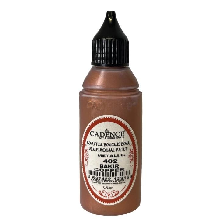Cadence Metalik Boncuk Boya 402 Bakır 50ml