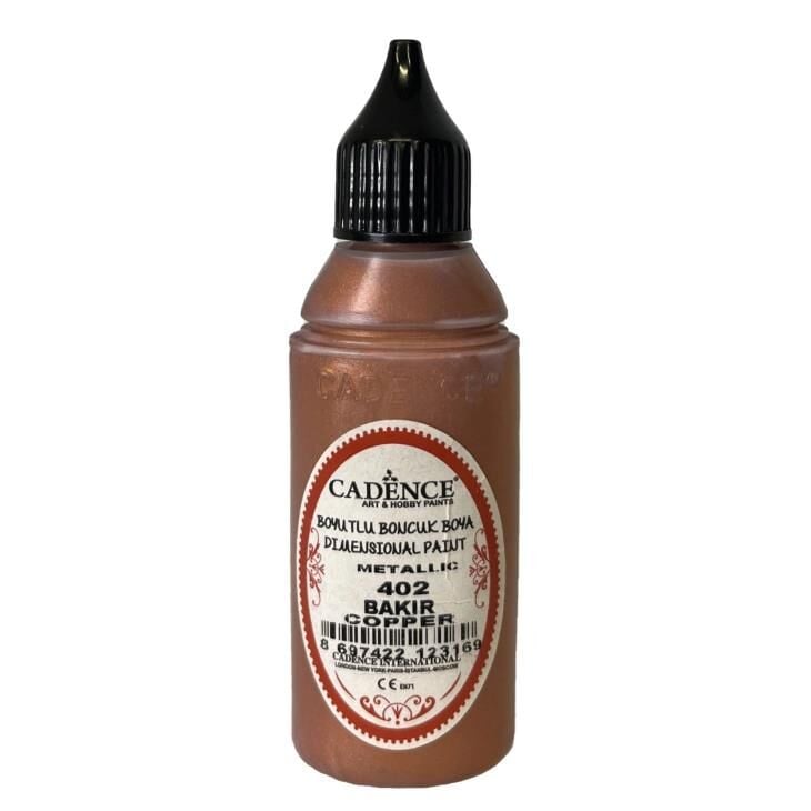 Cadence Metalik Boncuk Boya 402 Bakır 50ml