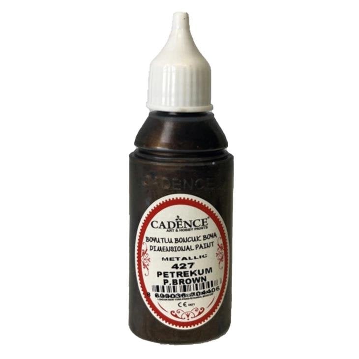 Cadence Metalik Boncuk Boya 427 Petrol Kahve 50ml