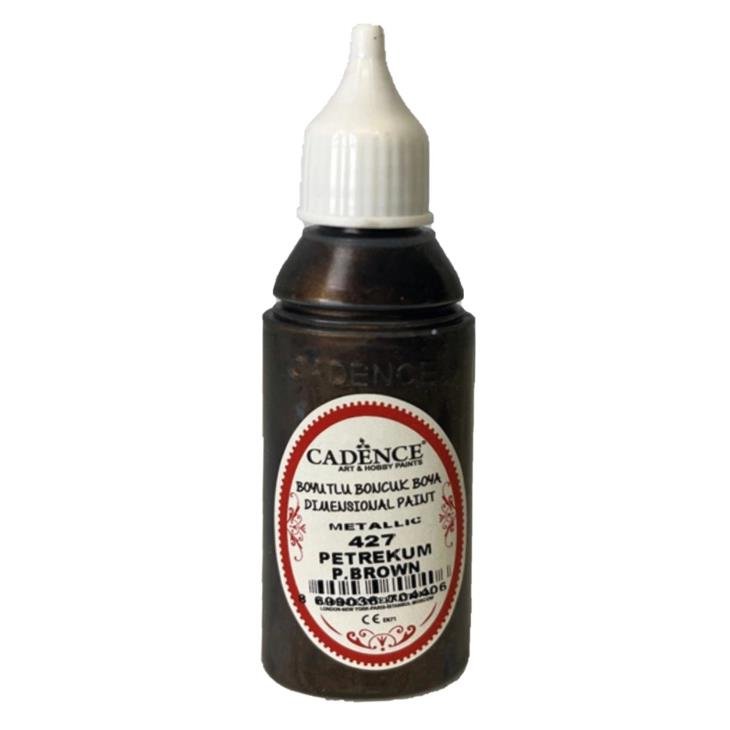 Cadence Metalik Boncuk Boya 427 Petrol Kahve 50ml