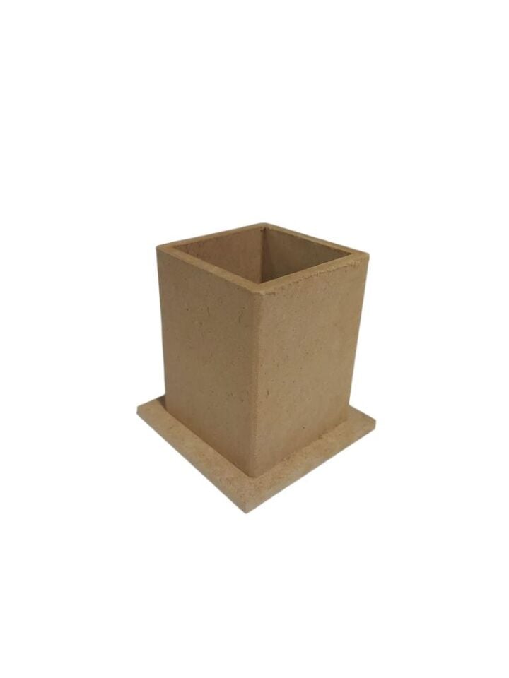 Ahşap Kalemlik Kutu 9,5x9cm