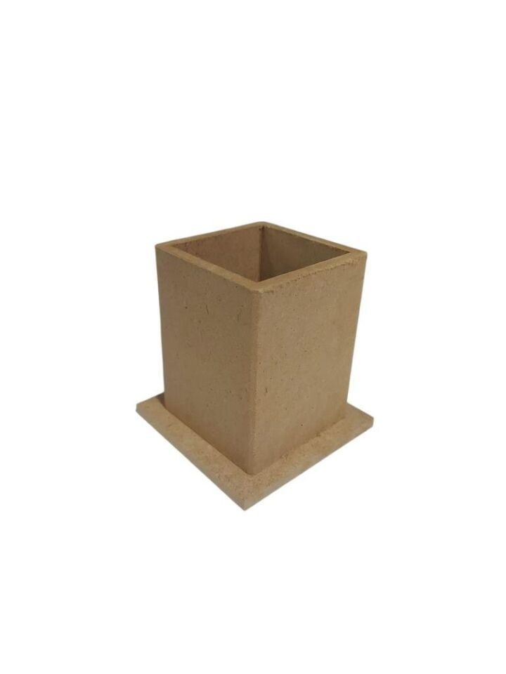 Ahşap Kalemlik Kutu 9,5x9cm