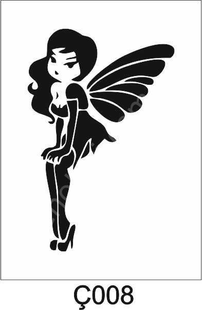 Çocuk Desen Stencil Şablon (15x20) Ç-008