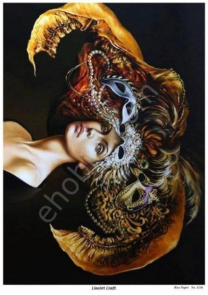 Lineart Craft Pirinç Dekopaj Kağıdı Model - 1136