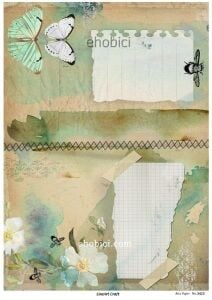 Lineart Pirinç Dekopaj Kağıdı Model - 3423