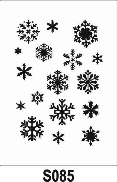 Diğer Karışık Desenler Stencil Şablon (21x30) S-085