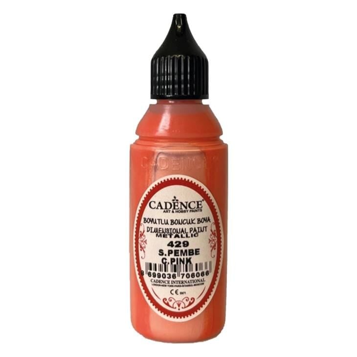 Cadence Metalik Boncuk Boya 429 Şeker Pembe 50ml