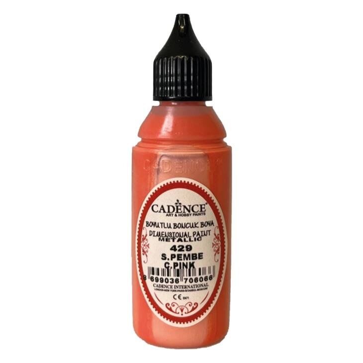 Cadence Metalik Boncuk Boya 429 Şeker Pembe 50ml