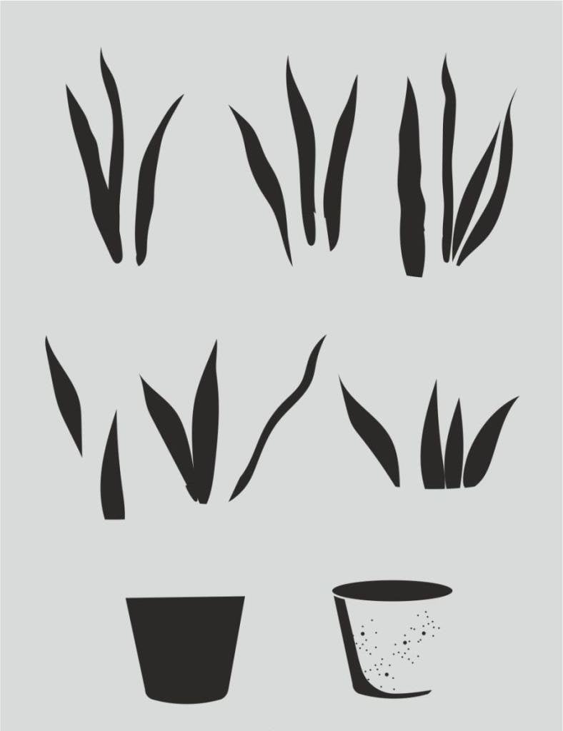 Boyutlu Desen Stencil Şablon (21x30) BY-061