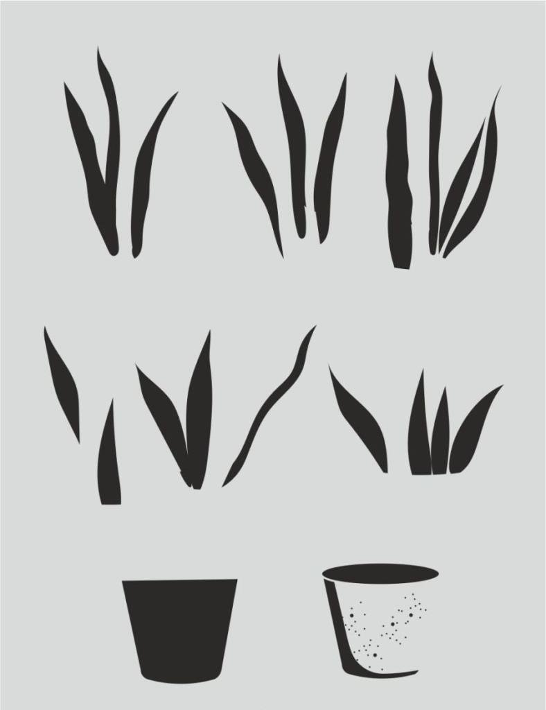 Boyutlu Desen Stencil Şablon (21x30) BY-061