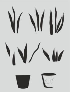 Boyutlu Desen Stencil Şablon (21x30) BY-061