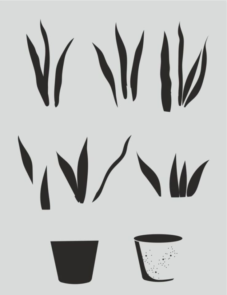 Boyutlu Desen Stencil Şablon (21x30) BY-061